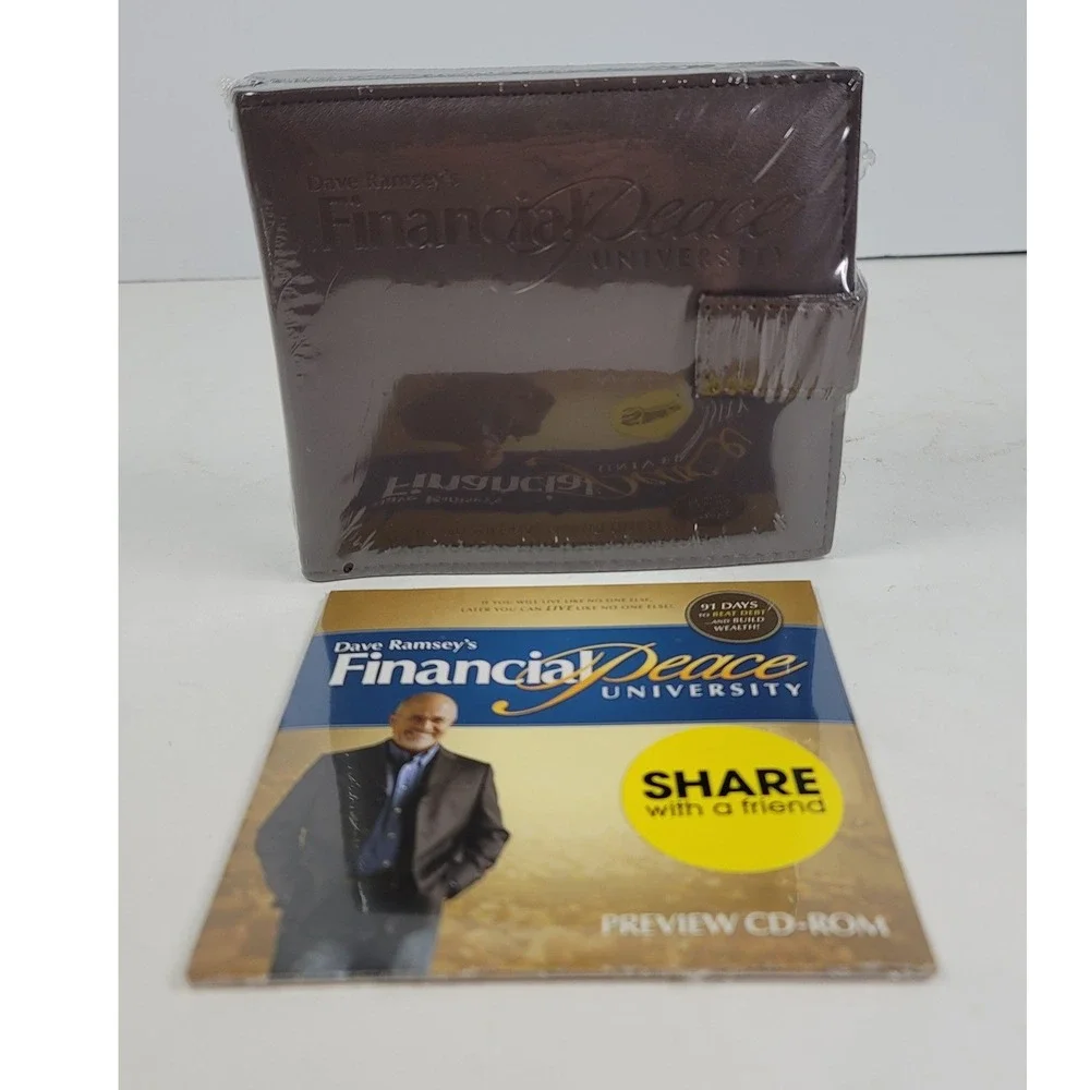 Dave Ramsey Financial Peace University CD Wallet and Preview CD-ROM New Sealed